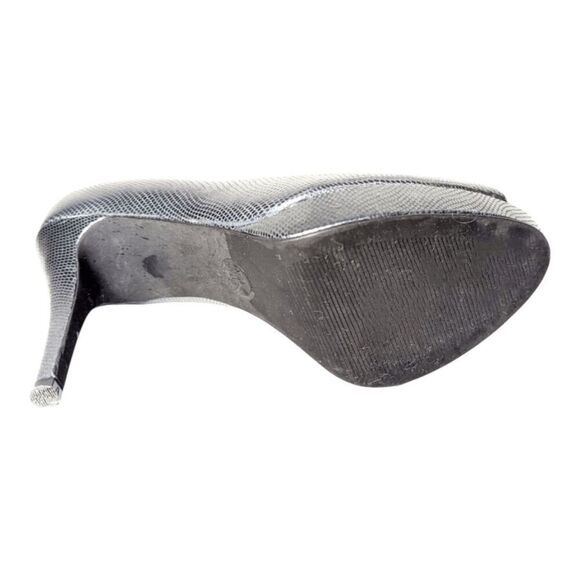 MICHAEL KORS York Leather-Embossed Peep Toe Pump Size 7M - Picture 7 of 7